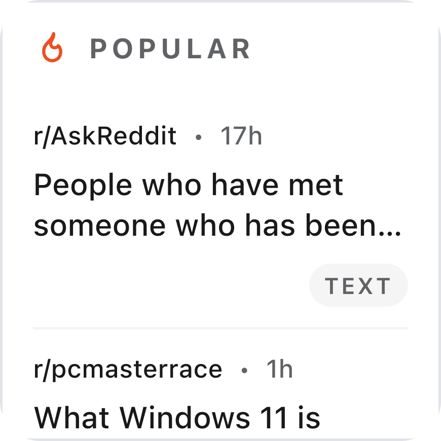 Popular Feed small preview